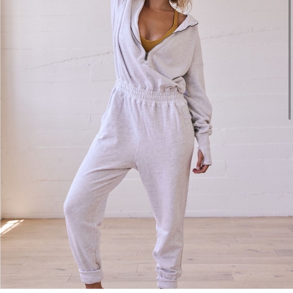 FP Movement by Free People Cream Jumpsuit